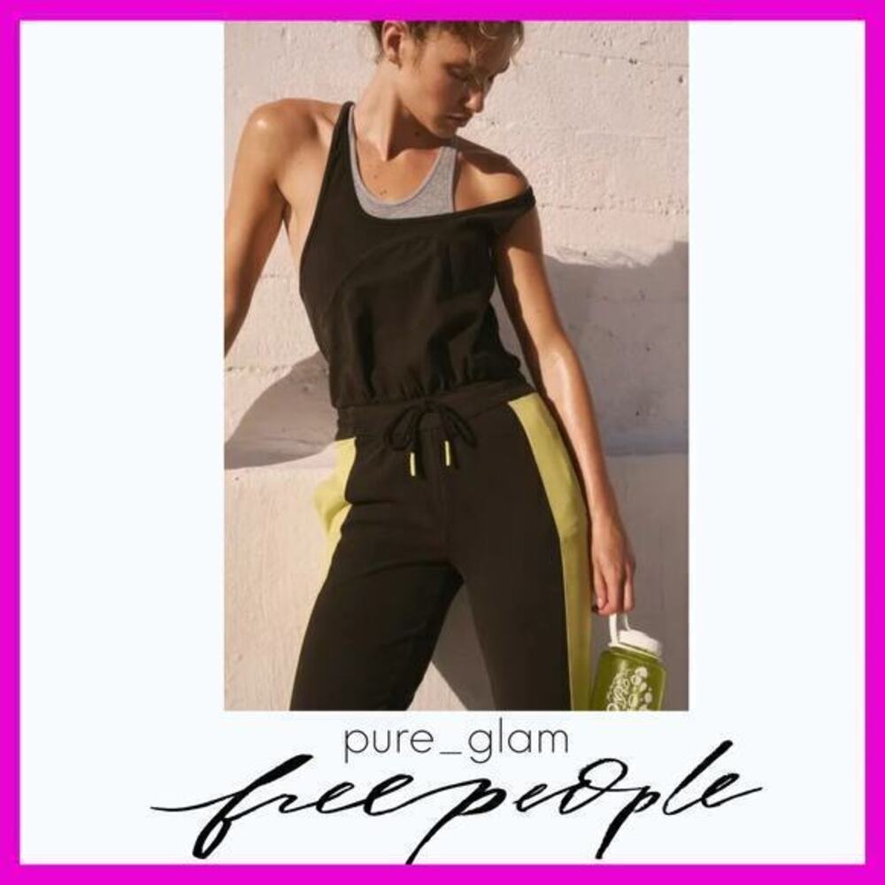 Free People activewear flare jumpsuit